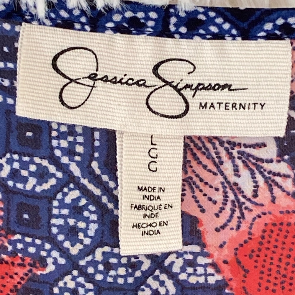 Jessica Simpson Maternity Floral Tunic Size L - Picture 10 of 10